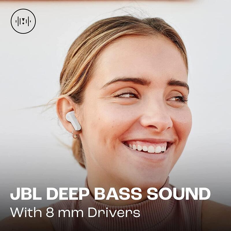 Căști Bluetooth JBL WAVE BEAM WHITE USB