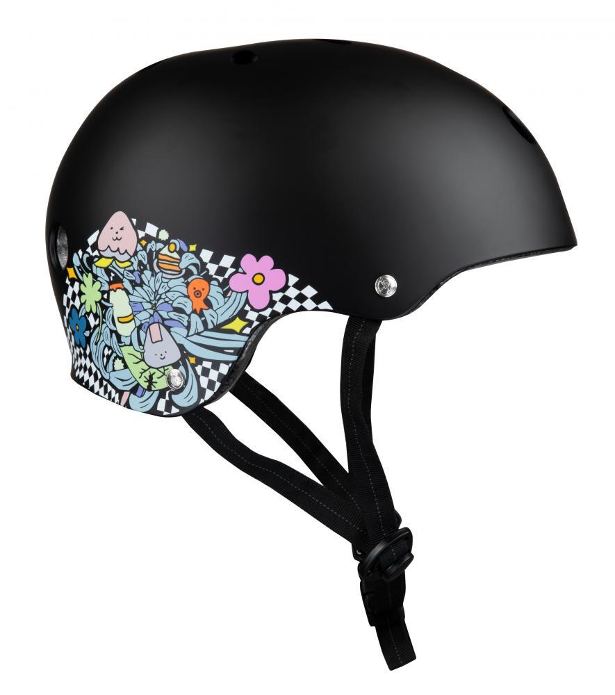 187 KILLER PADS Lizzie Armanto 187KP Certified Skate/BMX Helmet - Black Floral