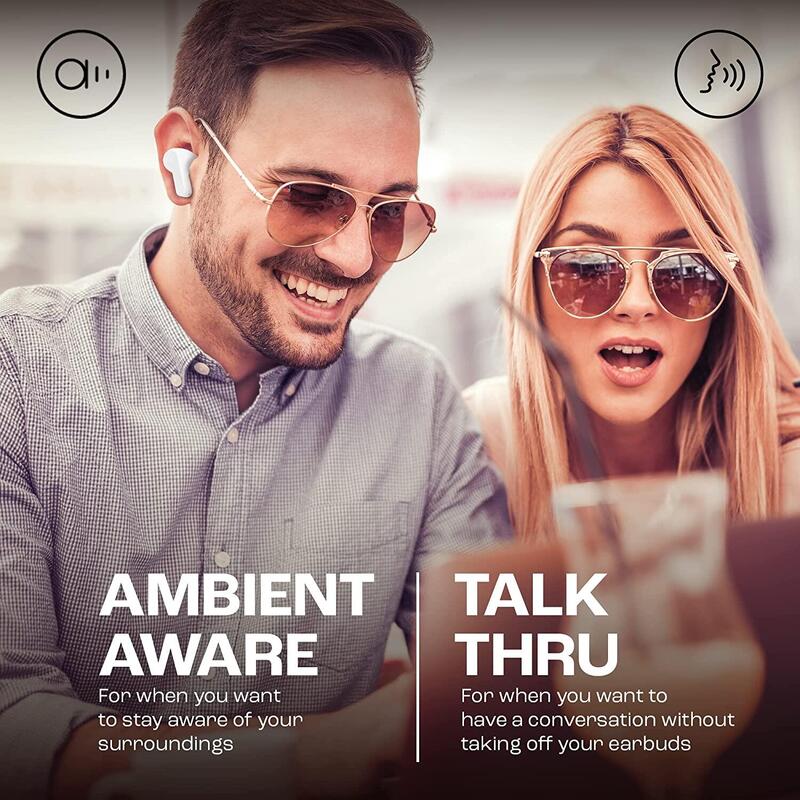 Căști Bluetooth JBL WAVE BEAM WHITE USB