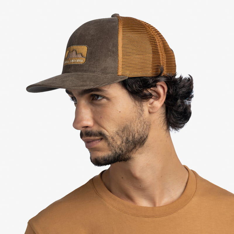 Uniszex baseball sapka, Buff Trucker Cap, barna