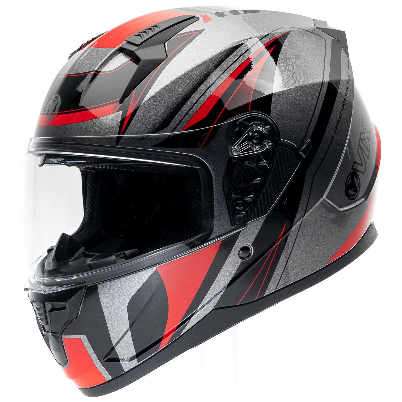 MOTOBLOUZ Casque TEXEL EVO Black/Red | ECE 22.06 1/7