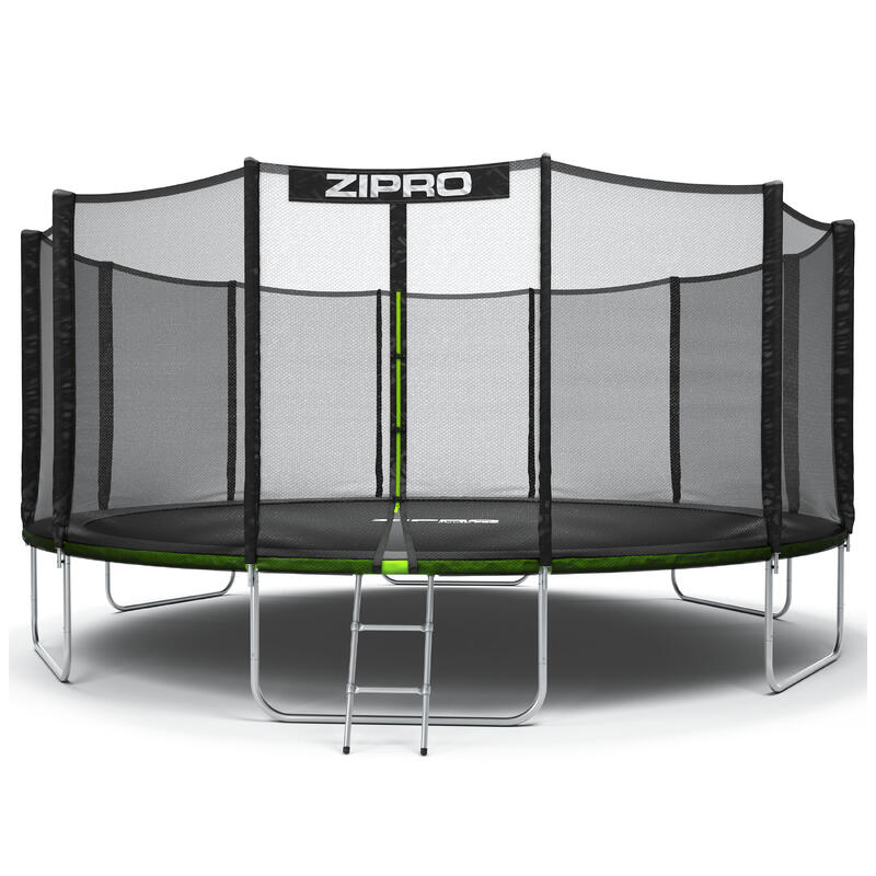 Trampoline rond Zipro Jump Pro 16FT 496cm avec filet de protection extérieur