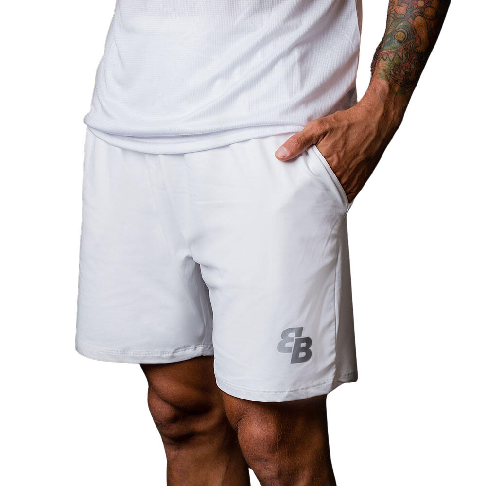 Short de pádel y tenis hombre Blanco 2/3
