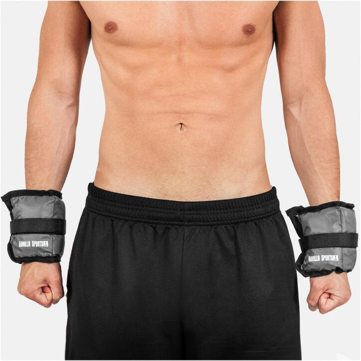 Greutăți pentru încheietură mană/gleznă 2 KG (2x1 KG) Gorilla Sports