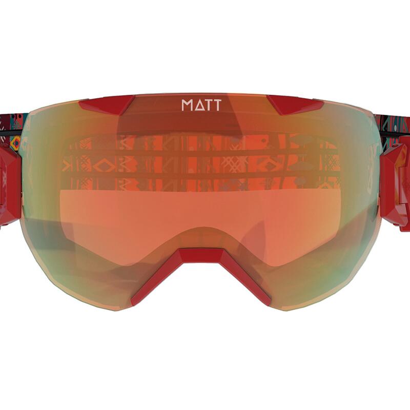 Masque de ski Synchro Tribands (avec 2 écrans) - Rouge