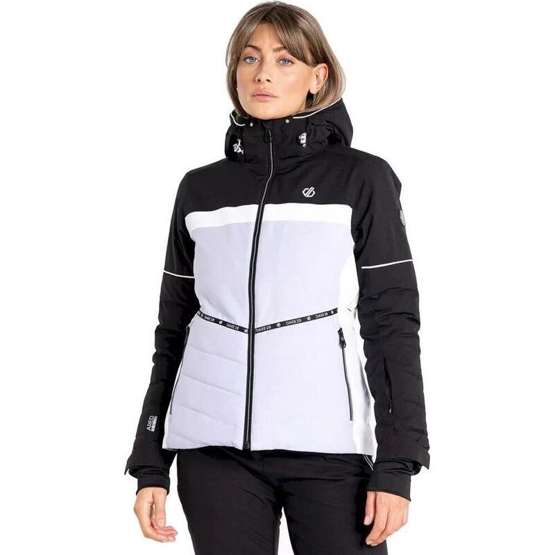 Blouson de ski CONVEYED Femme (Gris clair / Noir)