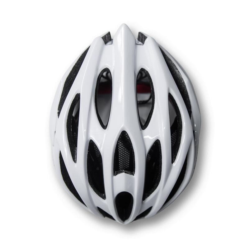 Casco de Bicicleta Adulto con 25 Ventilaciones INDIGO 55-61 Blanco