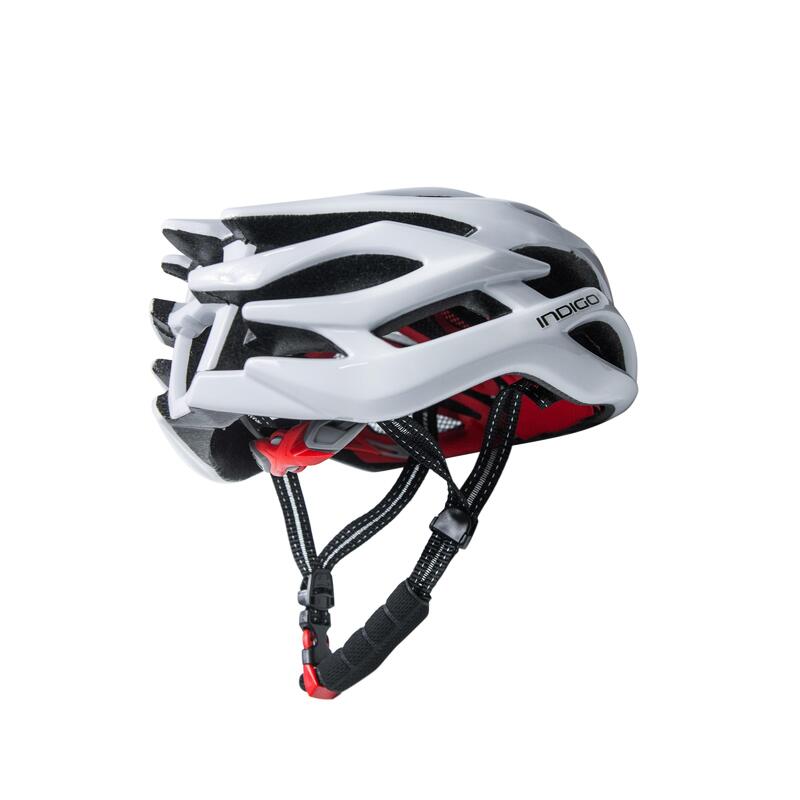 Casco de Bicicleta Adulto con 25 Ventilaciones INDIGO 55-61 Blanco