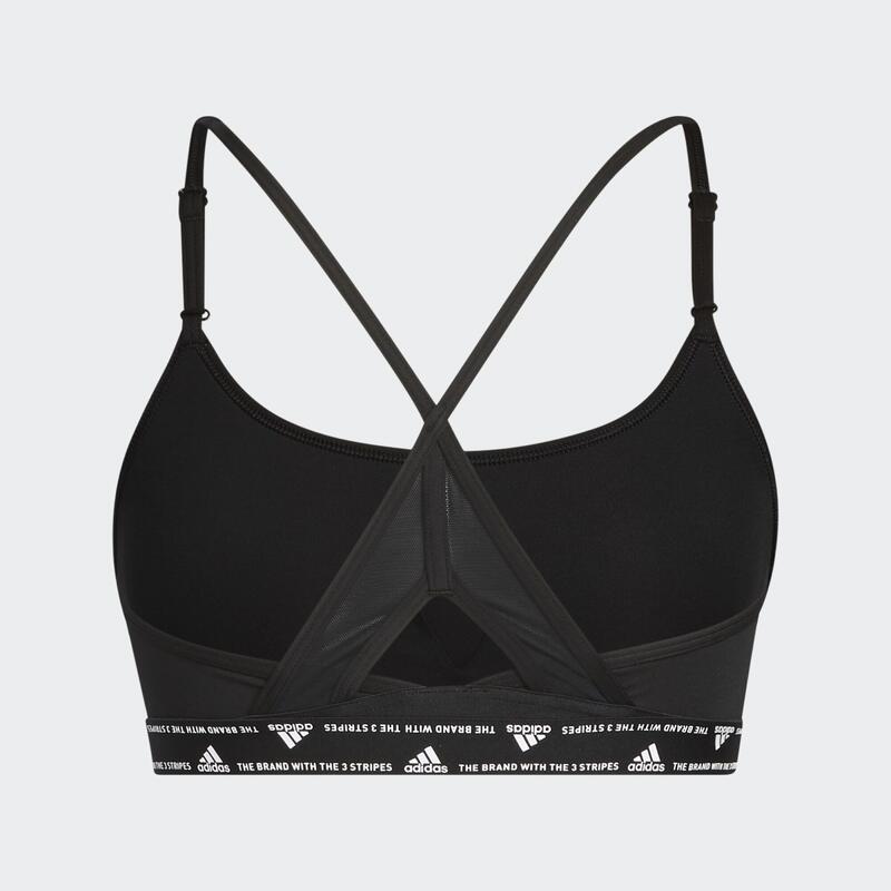 adidas Aeroreact Training Light-Support 3-Stripes Bra