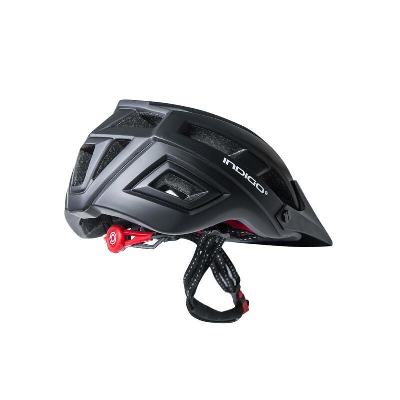 Casque Vélo avec Aérations INDIGO 55-61 cm Noir Mate