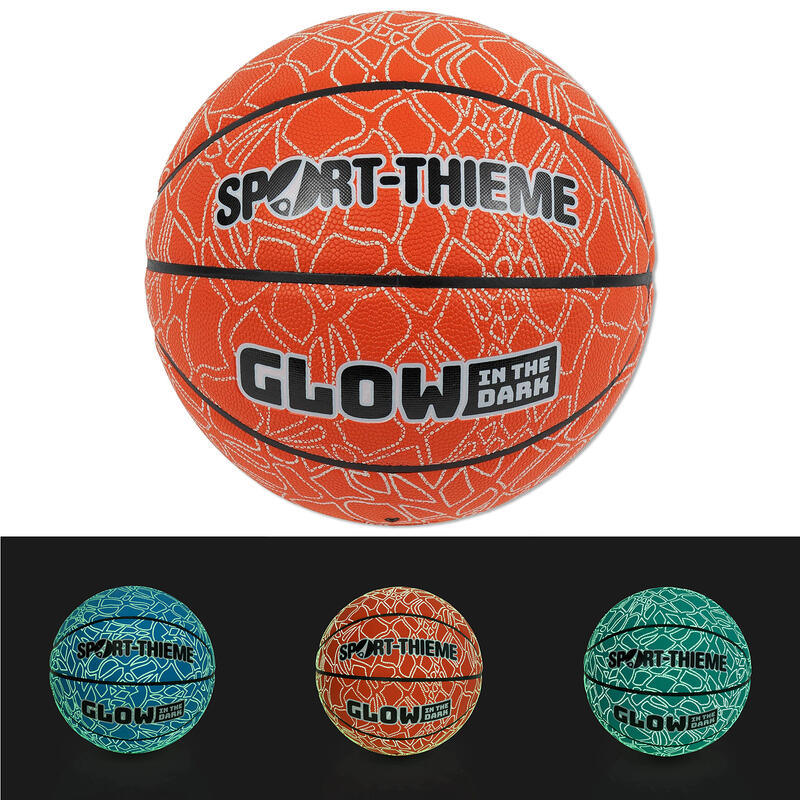 Sport-Thieme Basketball Glow in the Dark, Braun