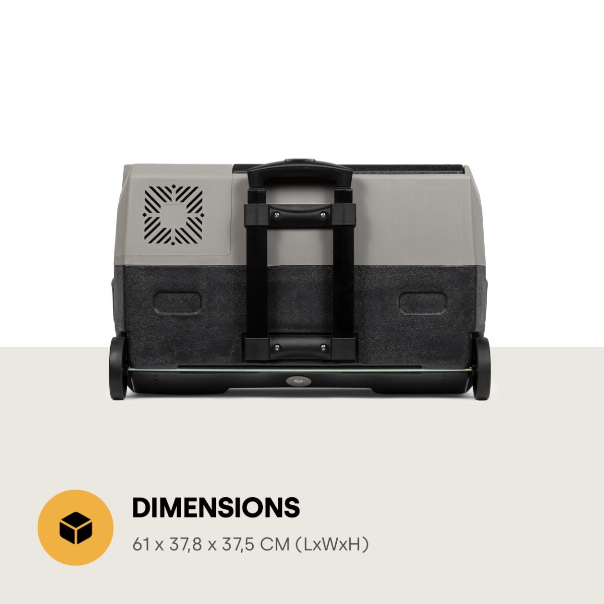 Steamy-E Single Zone Électrique Glacière à compresseur sur roues, 28L 6/7