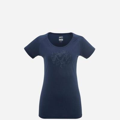T-shirt wandelen voor dames imja wool print
