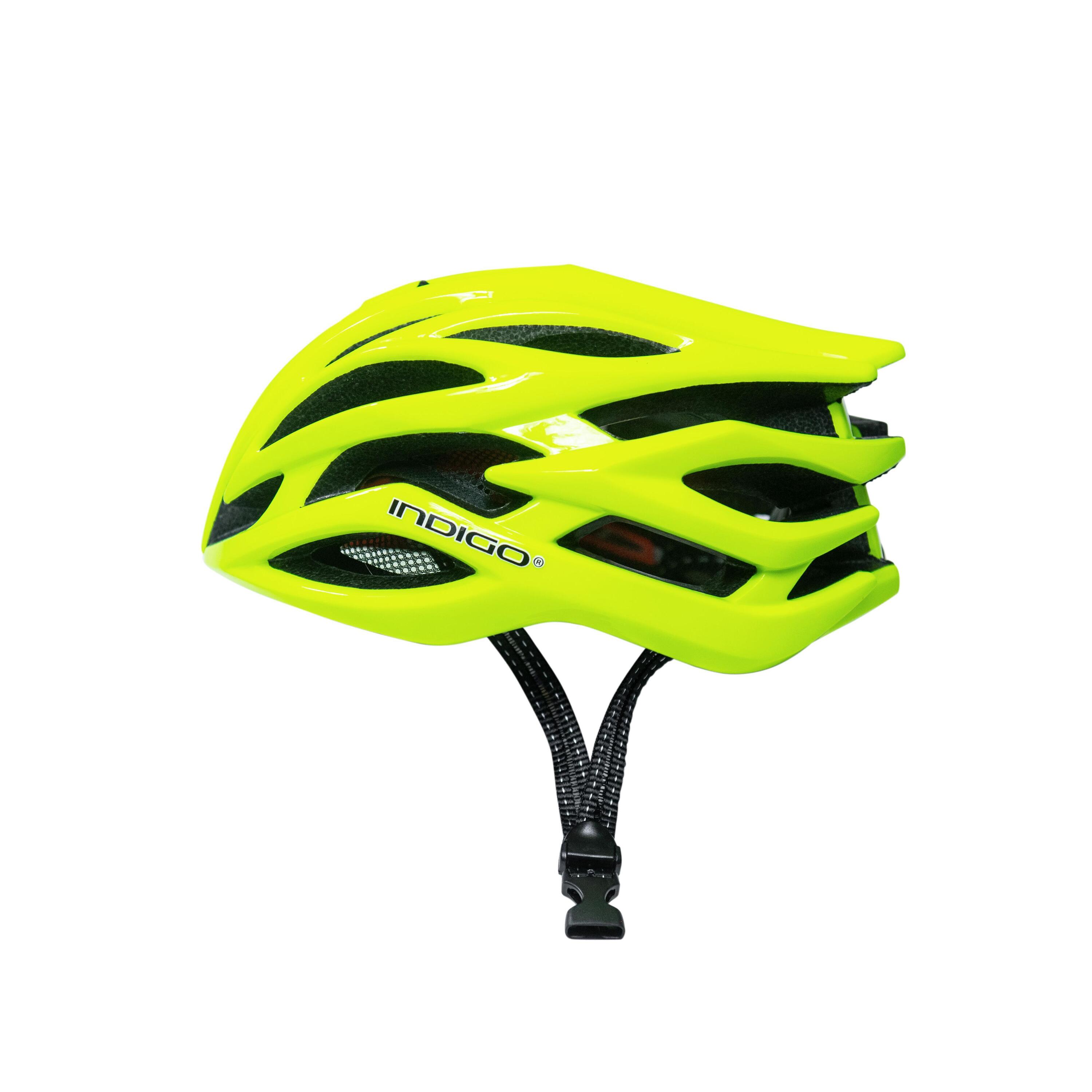 INDIGO SPORTS Capacete de Bicicleta com Ventilação Adulto INDIGO 55-61 cm Verde Claro