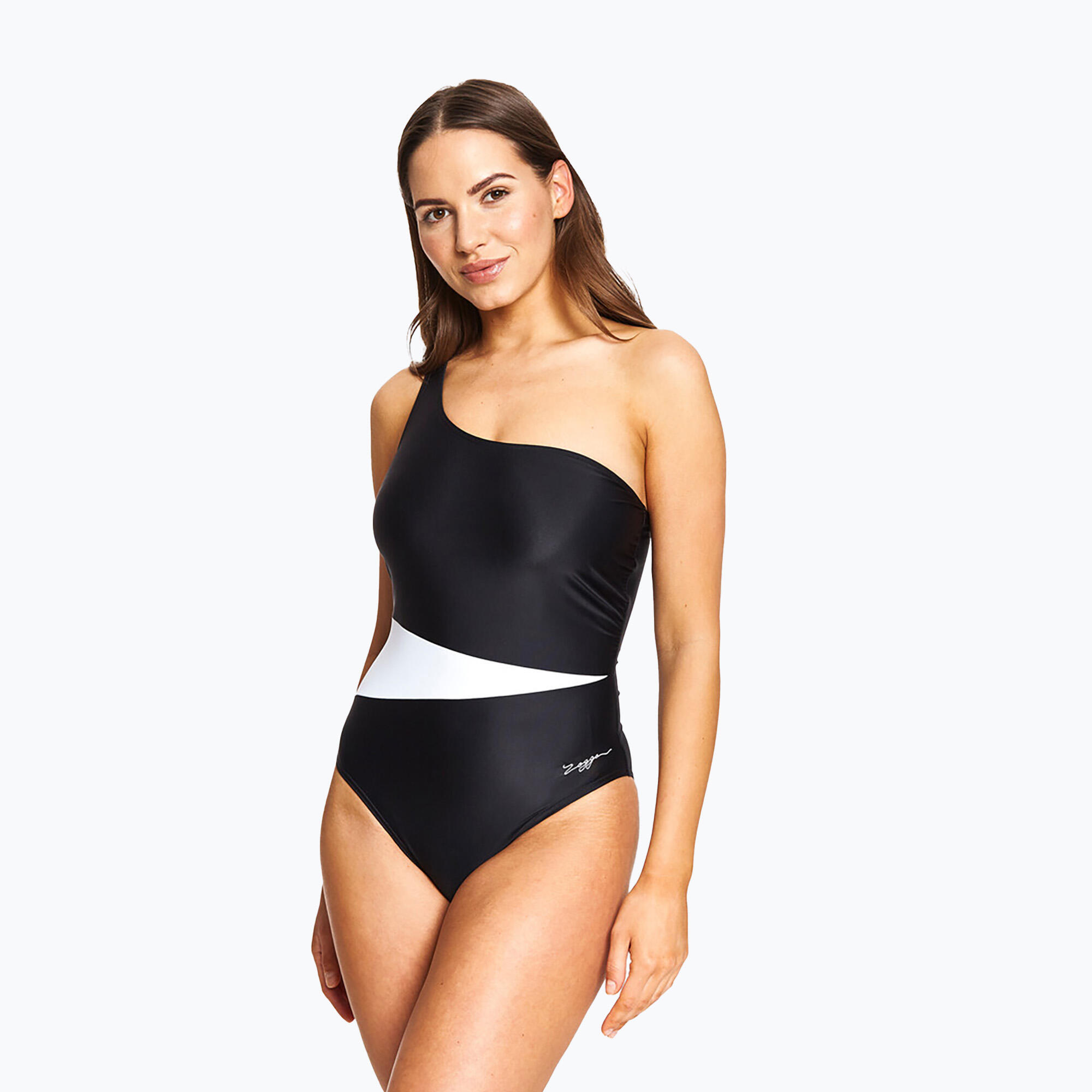 Strój kąpielowy jednoczęściowy damski Zoggs Lattice One Shoulder 4/5