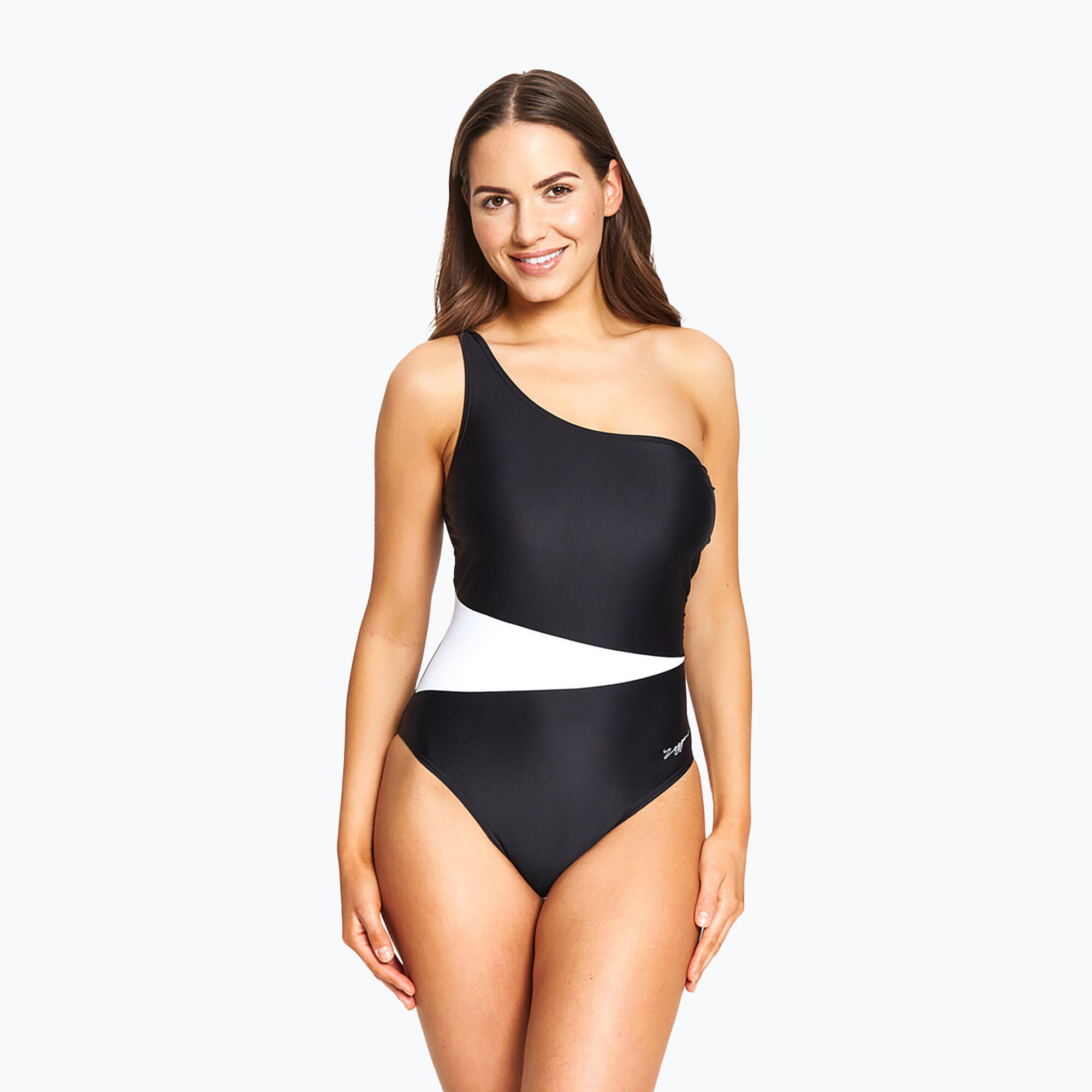 Strój kąpielowy jednoczęściowy damski Zoggs Lattice One Shoulder 3/5