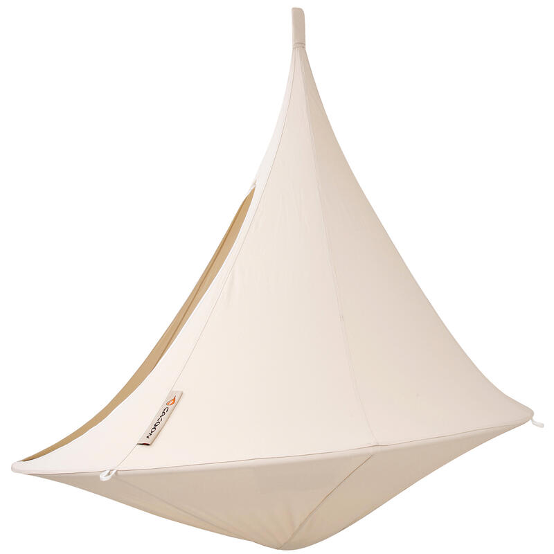 Cacoonworld Nid suspendu « Cacoon », Blanc naturel, Double, ø 1,8 m