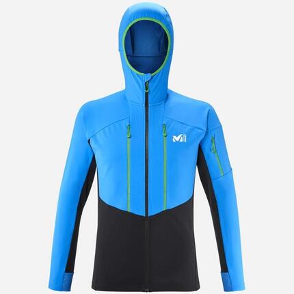 Veste softshell Millet Pierra MENT HOODIE bleu-noir déperlante