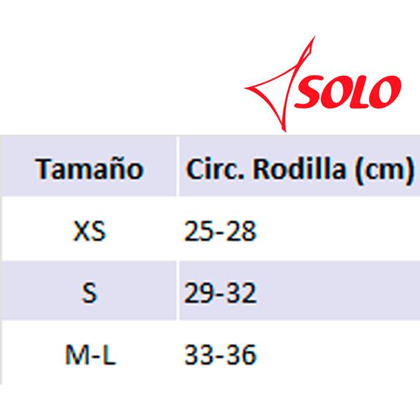 Rodilleras de Felpa SOLO Negro S