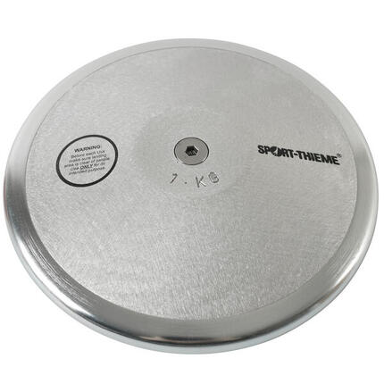 Trainingsdiskus Alu 1,75 kg 21 cm Leichtathletik Unisex Silber