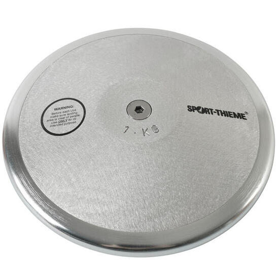 Trainingsdiskus Alu 1,75 kg 21 cm Leichtathletik Unisex Silber