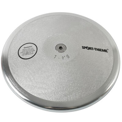 Trainingsdiskus Alu 1.75 kg ø 21 cm Leichtathletik Unisex Silber