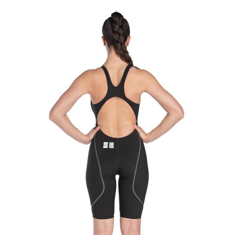 Bañador natación adulto ecológico Arena Powerskin St Next, negro