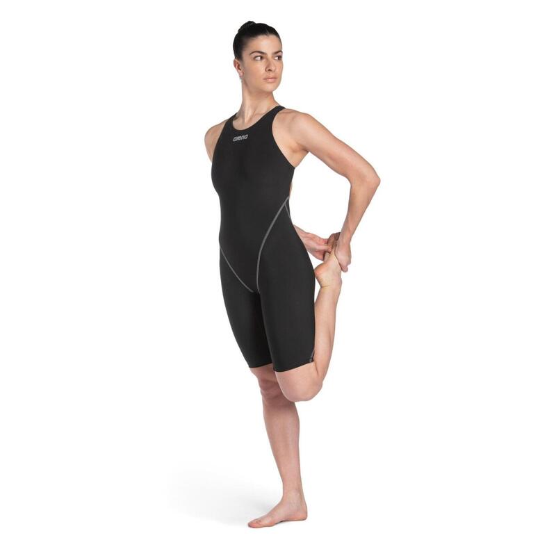 Bañador natación adulto ecológico Arena Powerskin St Next, negro