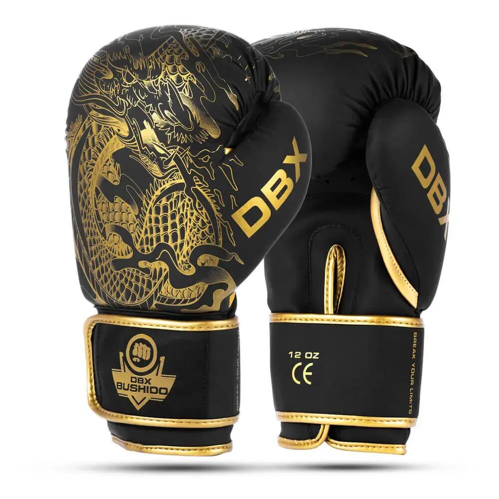 Boxing Gloves DBX Bushido Gold Dragon