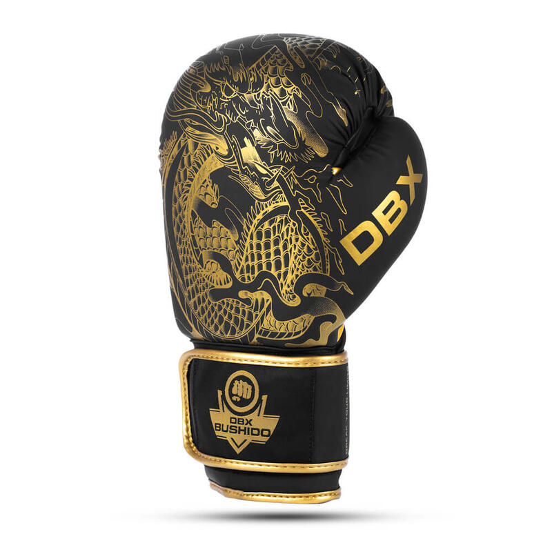 Boxerské rukavice DBX BUSHIDO Gold Dragon 12oz