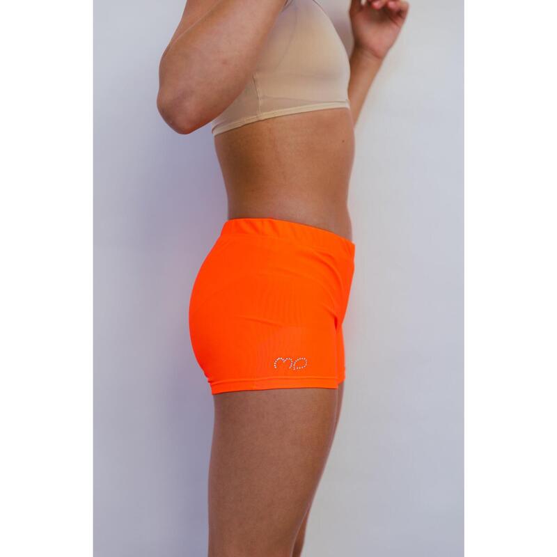 Gym- en dansshort voor meisjes Oranje