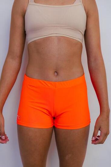 Shorts de Gymnastique et de Danse Orange Enfant