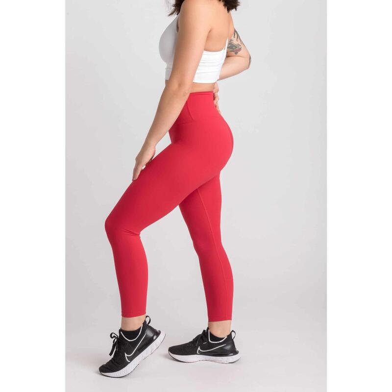 Flux Mallas leggings Fitness - Mujer - Roja