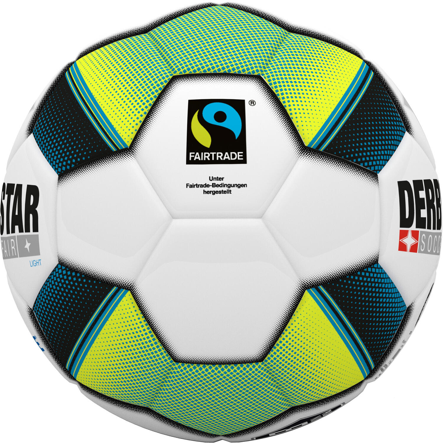 Fußball Soccer Fair Light Fussball Unisex Grün-Gelb-Blau-Schwarz-Weiß 2/3