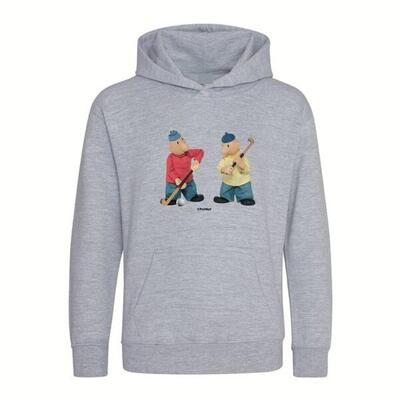 Hooded sweater buurman & buurman hockey grey