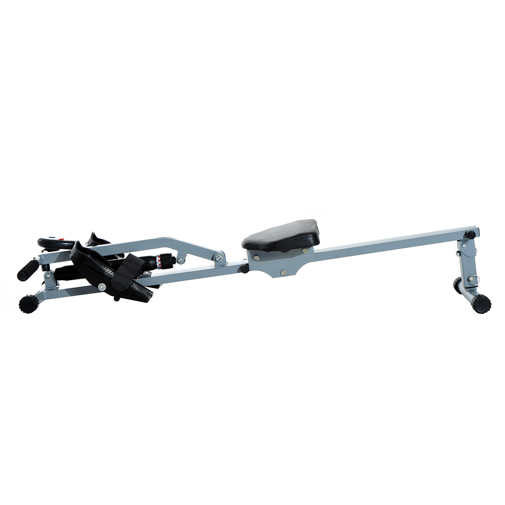 Máquina de Remo 130x47,5x67cm Cinzento HOMCOM 2/7