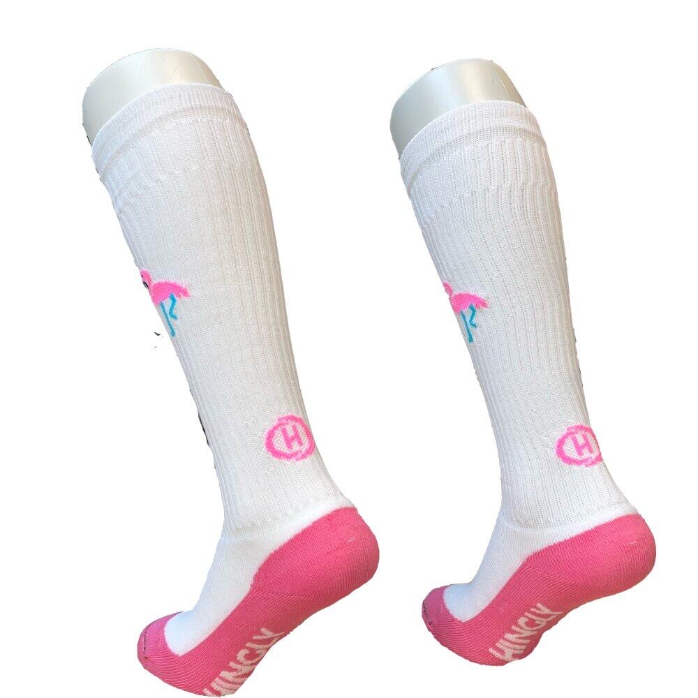 Hingly Volleybalsokken Flamingo Wit 2/3