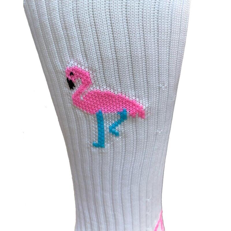 Hingly Volleybalsokken Flamingo Wit