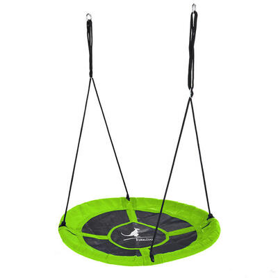 Runde grüne Vogelnestschaukel Ø100cm