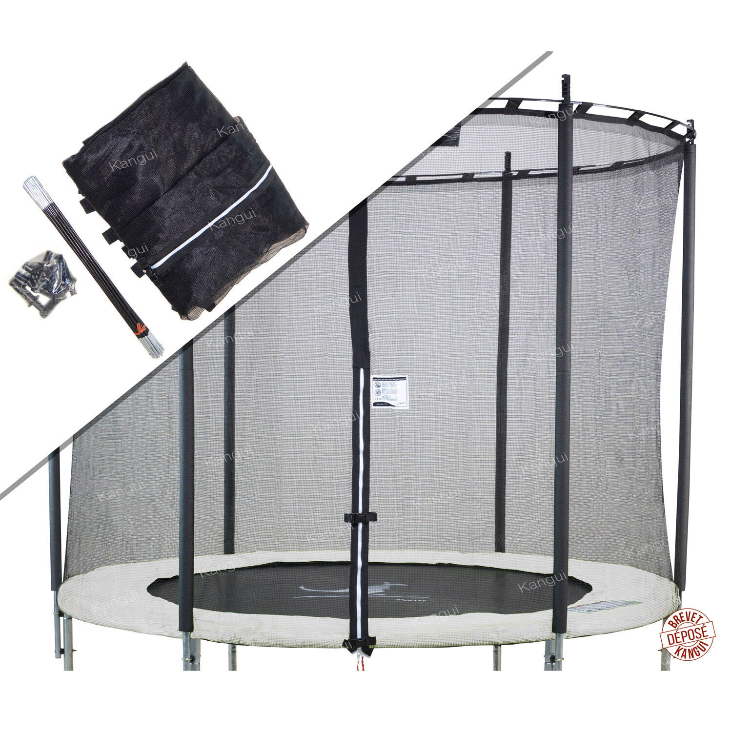 Filet de sécurité Ø 250cm trampoline 2/4