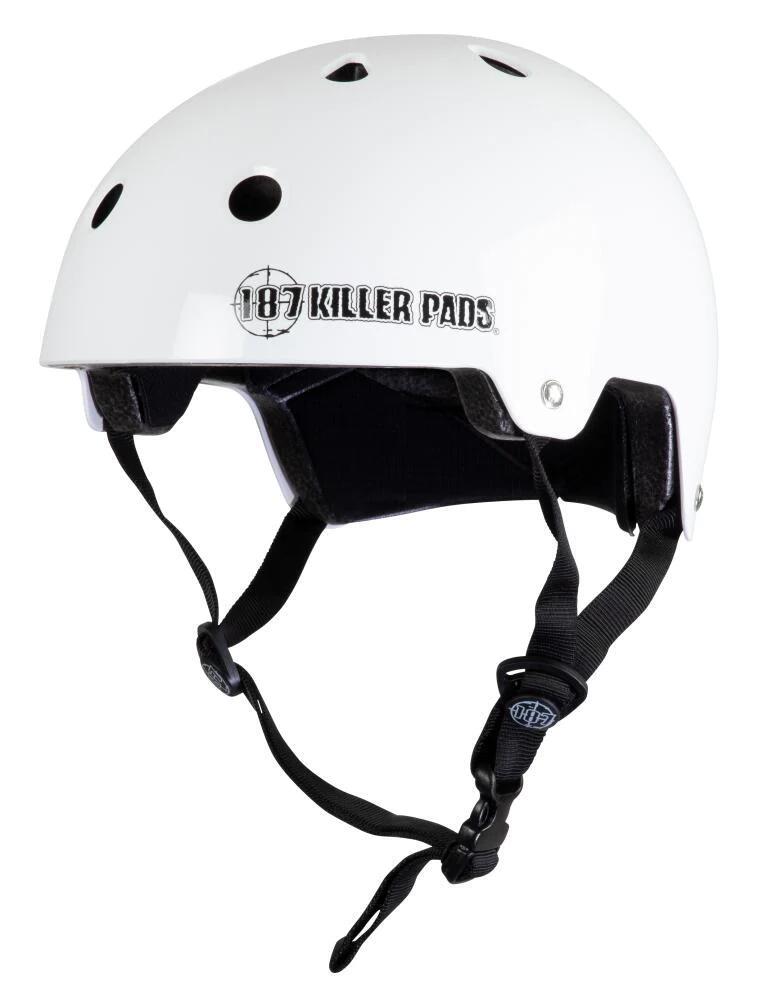 187KP Certified Skate/BMX Helmet - White 2/3