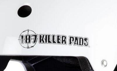 187KP Certified Skate/BMX Helmet - White 3/3