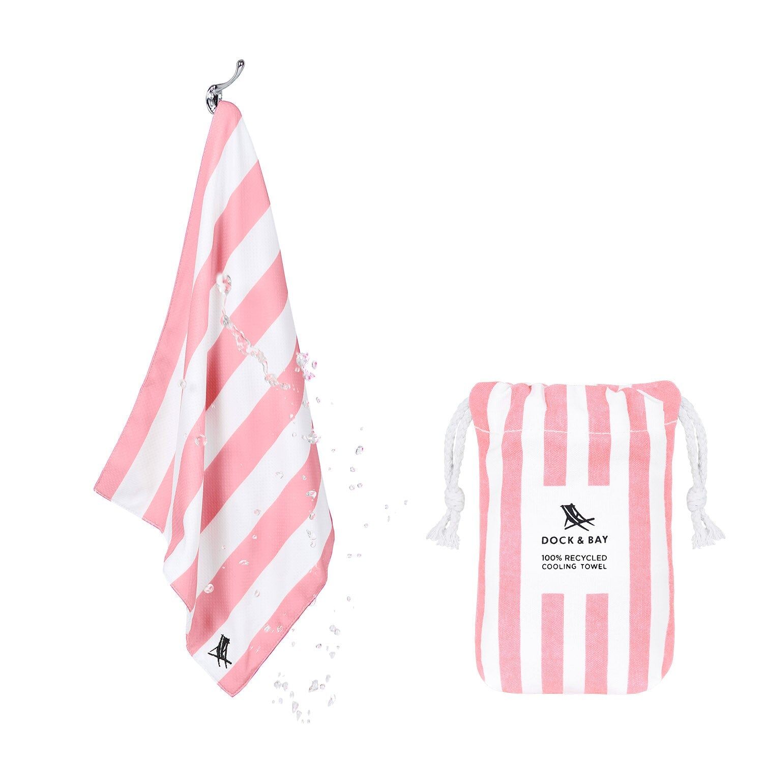 DOCK & BAY Cooling Gym Towel - Malibu Pink