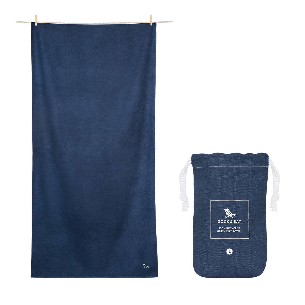 Quick Dry Towels - Deep Sea Navy 3/7