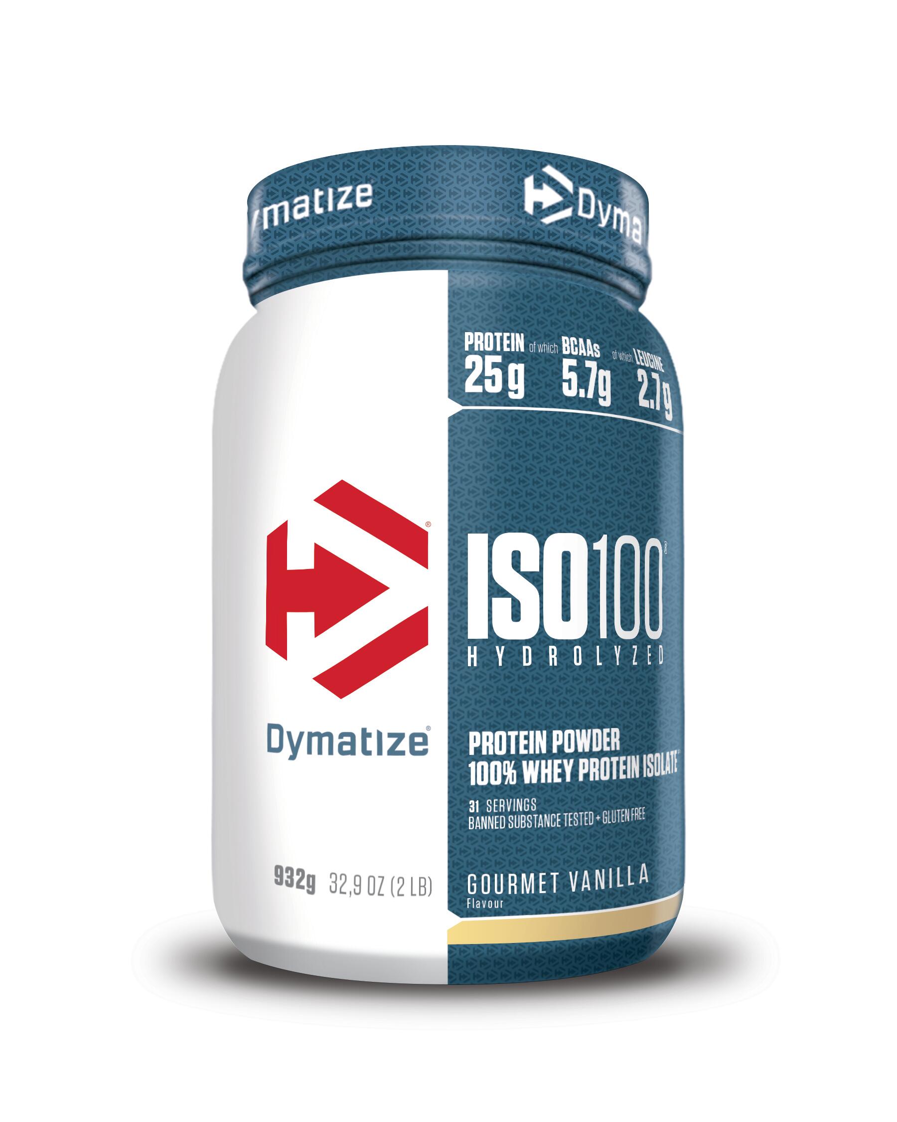 DYMATIZE Gehydrolyseerde Wei - Iso-100 Gehydrolyseerd (932g) - Vanille