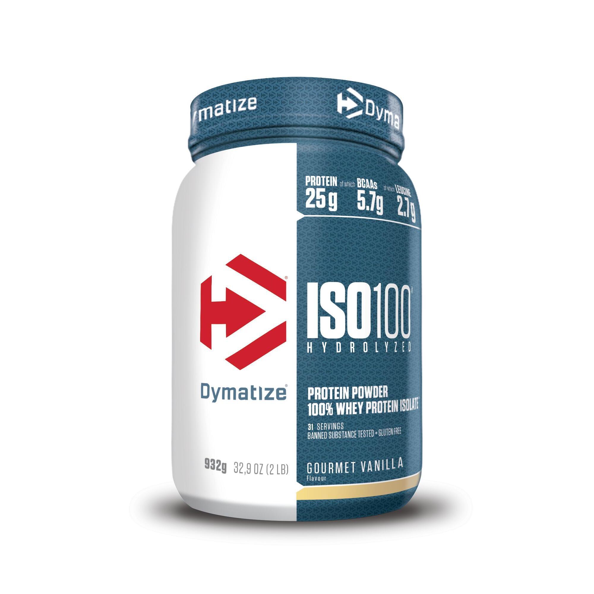 Dymatize - Whey Hydrolysée - Iso 100 Hydrolyzed - Vanille Gourmande - Hydrolisat De Whey - 900 G - Decathlon