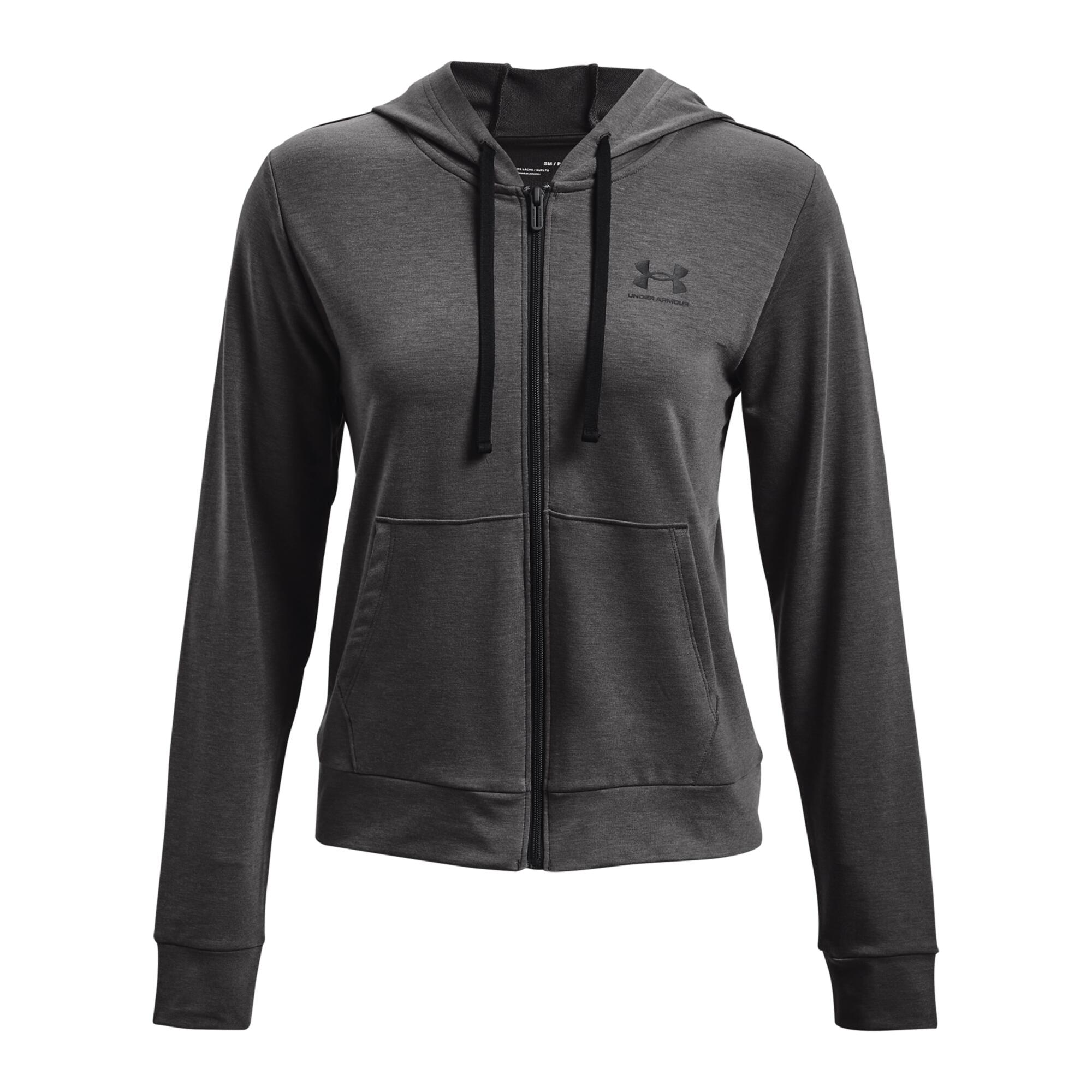 Felpa Donna Under Armour Rival Terry grigio 4/6