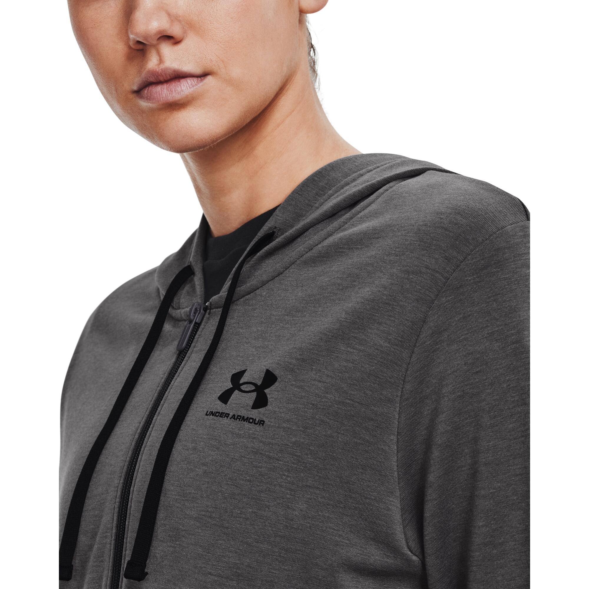 Felpa Donna Under Armour Rival Terry grigio 6/6