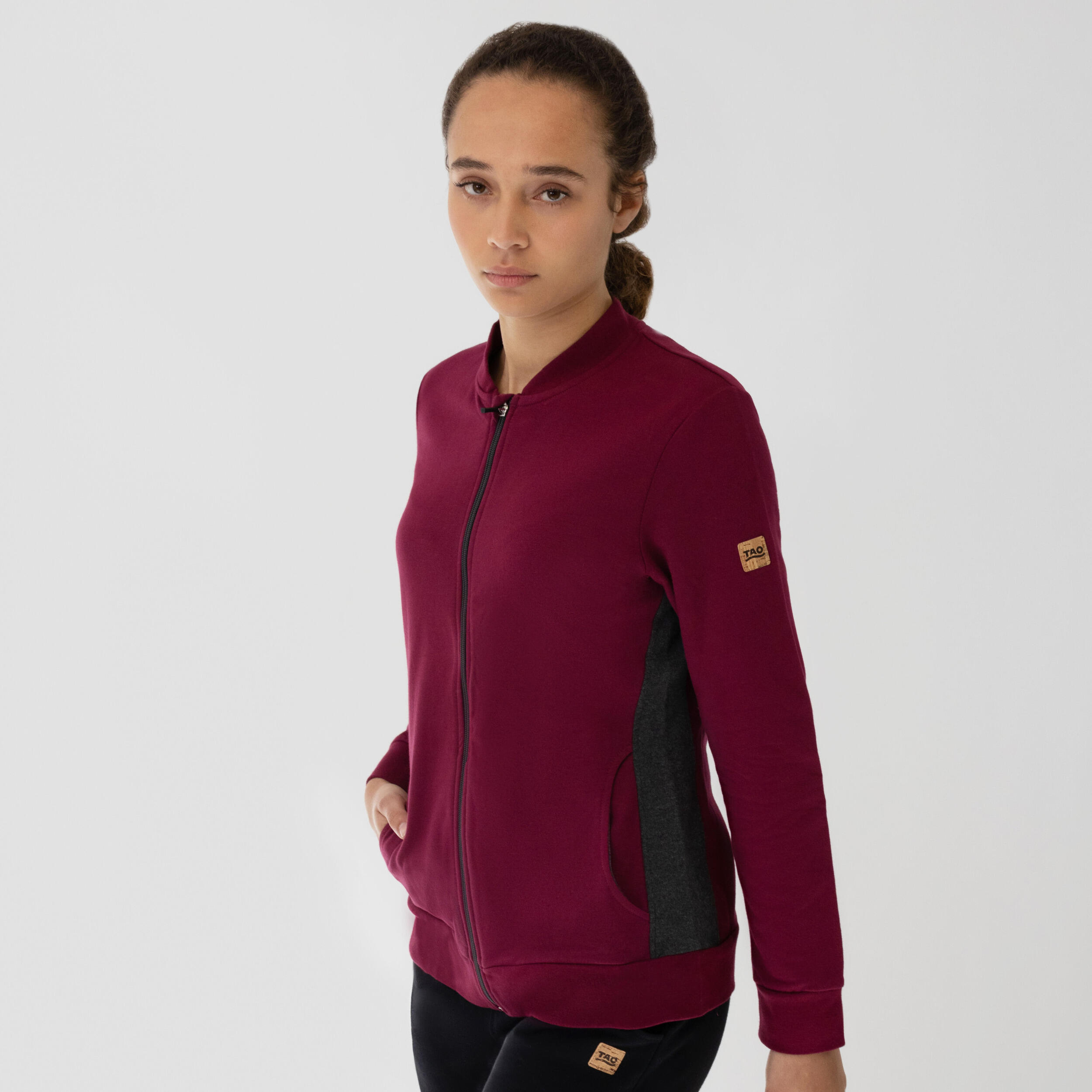 Damen EFFI Sweatjacke mit Stehkragen aus Bio-Baumwolle 4/7