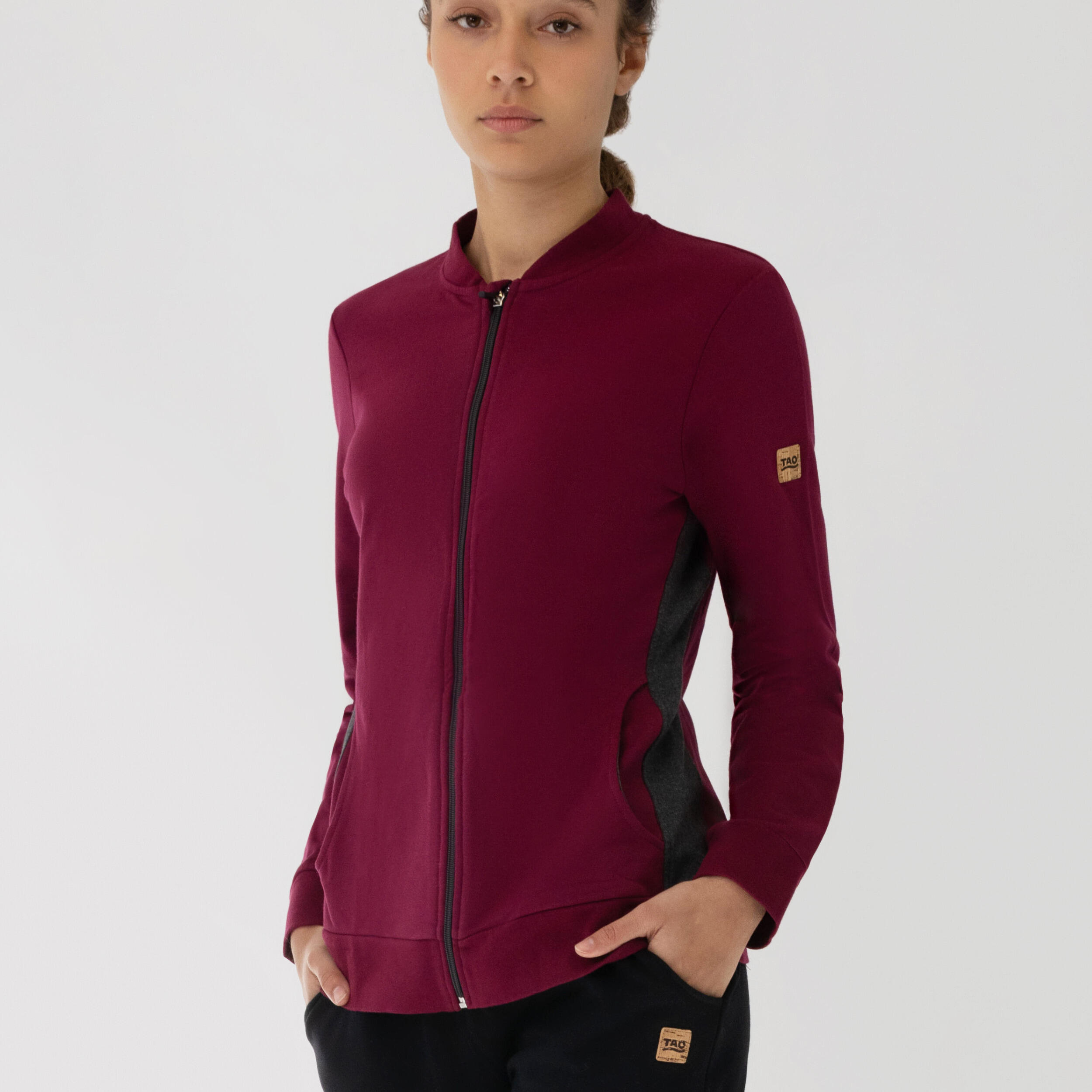 Damen EFFI Sweatjacke mit Stehkragen aus Bio-Baumwolle 3/7